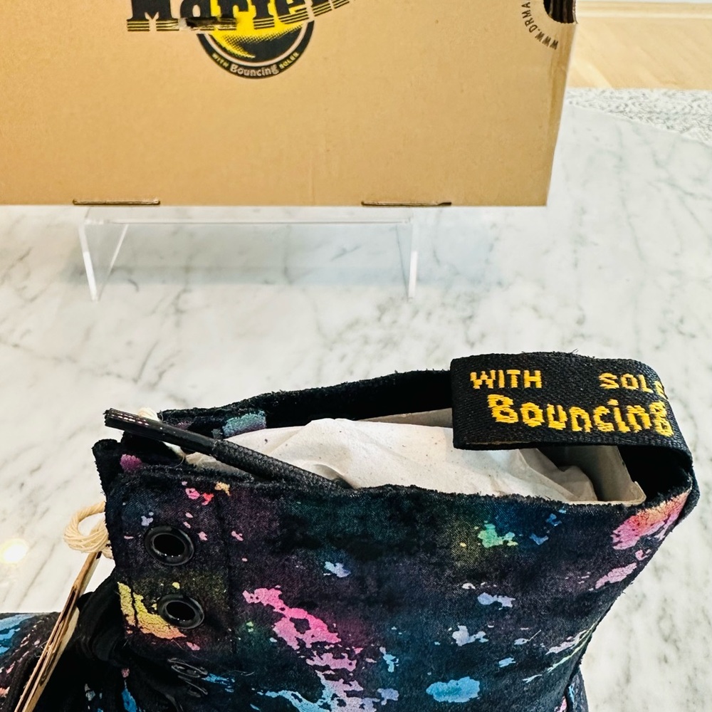 Dr. Martens 1460 PASCAL CONFETTI SUEDE LACE UP BOOTS - Picture 5 of 10